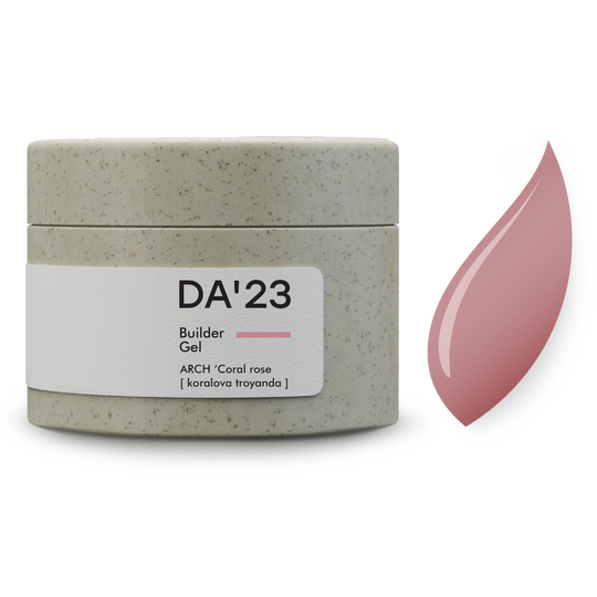DA'23. Builder gel, Arch, Coral rose, 30 ml, будівельний гель, коралова троянда